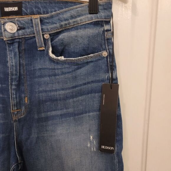 Hudson High Rise Zooey Straight Crop Jeans Size 29 - Picture 6 of 8